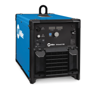 Máquina de soldadura industrial Miller Deltaweld® 600 de 208-230/460 V, diseñada para aplicaciones de soldadura MIG en entornos industriales.