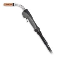 Pistola MIG Bernard BTB, con mango recto, cuello fijo de 60°, revestimiento de carga rápida y sistema AutoLength, ofrece un rendimiento y durabilidad de grado industrial respaldado por una garantía del fabricante de 1 año.