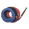 Antorcha TIG Weldcraft™ W-180 con manguera trenzada de goma y diseño compacto ideal para áreas confinadas. Incluye accesorios y sistema de enfriamiento eficiente.