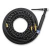 Antorcha TIG Weldcraft™ W-350 con diseño trenzado y características avanzadas de enfriamiento para soldadura manual de alta intensidad en aplicaciones industriales.